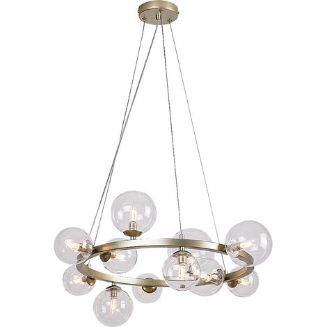 Suspension Aslov laiton 11 globes verre G9 Rabalux (1/5)