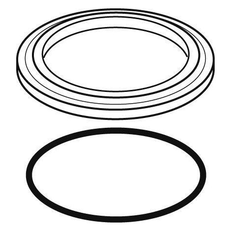 IS Sockelring, komplett, mit O-Ring, Chrom