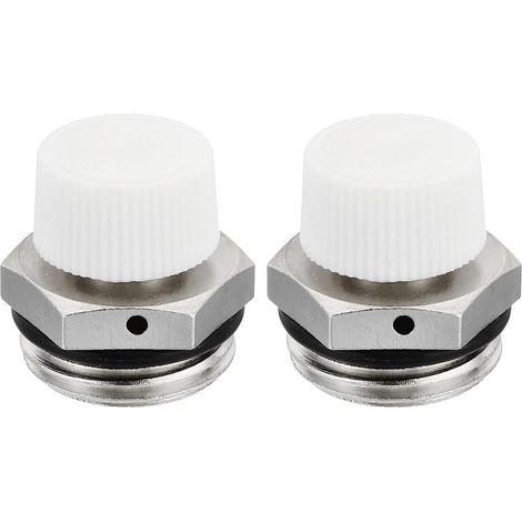 2 Paquet 1/2" BSP Mâle Filet Manuel Radiateur Air Ventilation (1/5)