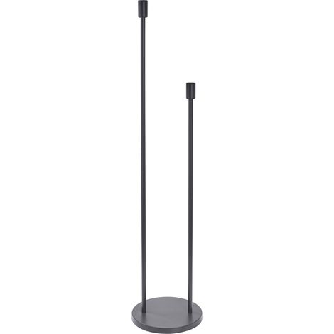 OSRAM Luminaire sur pied DECOR STICK FLOOR, 2 x E27, gris foncé, acier inoxydable, scénarios d’éclairage personnalisés, interrupteur, design moderne, culot E27, décoratif (1/4)