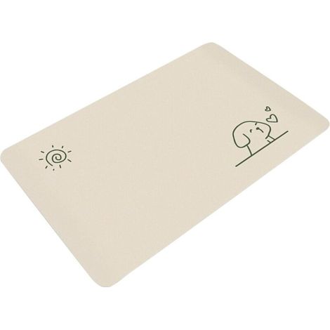 Tappetino da bagno minimalista con design animalier – 60 x 90 cm, realizzato in spugna di cotone assorbente, ideale per bagno, cucina e ingresso.