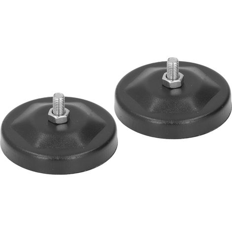 Support magnétique 2 pièces antidérapant non destructif installation universelle noir pour barre LED phare de travail (1/5)