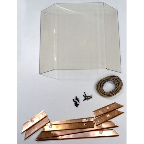 Vitre pour poêles à cheminée Cristal de Dan Skan - vitrocéramique - dimensions d'encastrement parfaitement adaptées
