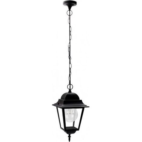 FAB 149291009  Aluminium Outdoor Pendelleuchte Spica 1xe27 Schwarz Ip44 Regx21,5x21,5 Cm