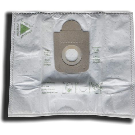 10 sacs aspirateur pour Rowenta Compact Power RO3927EA-RO3995EA, Silence Force Compact RO6327EA-RO6383EA, RO6432EA-RO6497EA, X-Treme Power RO6821EA-RO6887EA, Silence Force Full Care RO7476EA-RO7485EA (1/5)