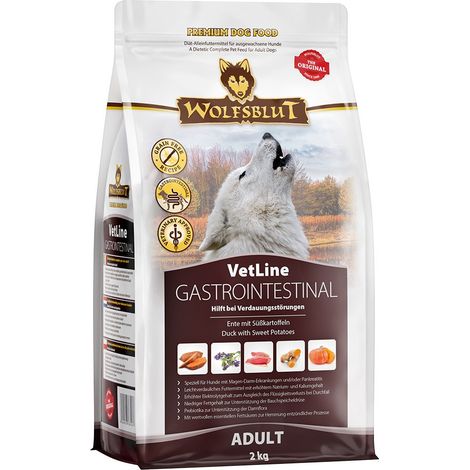 Wolfsblut VetLine Gastrointestinal 2 kg Canard adulte. Patate douce (1/3)