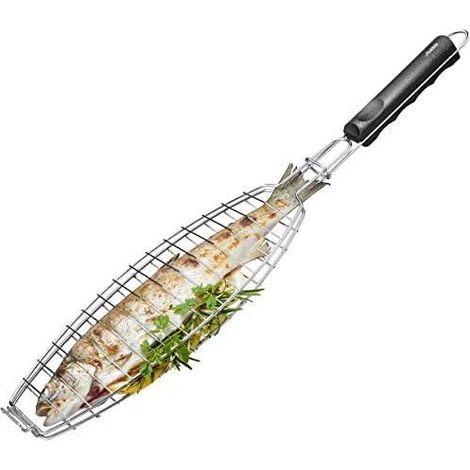 Gefu Parrilla para pescado BBQ acero inoxidable 49,5 cm (1/2)