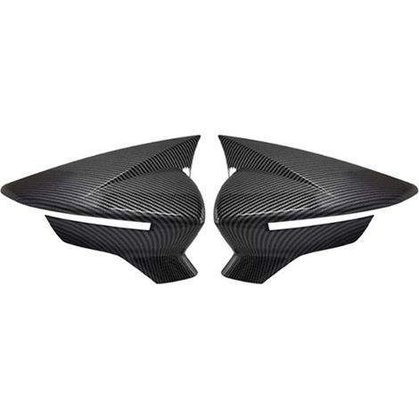 1 pair of electroplated rearview mirror covers for 14-19 SEAT Leon MK3 5F rearview mirrors. (1/4)