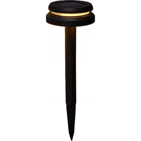 Solar-Gartenleuchte, LED, warmweiß, schwarz, 35 cm, 1 Stück.