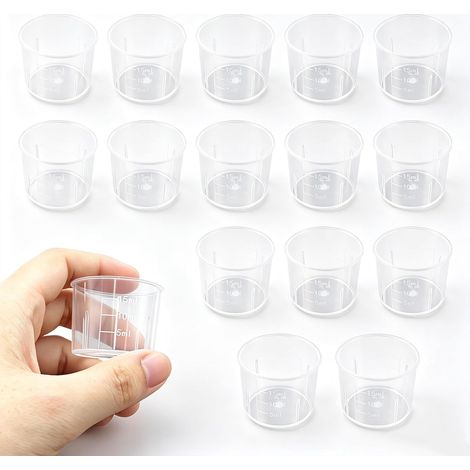15 Pièces Mini verre doseur transparent (1/5)