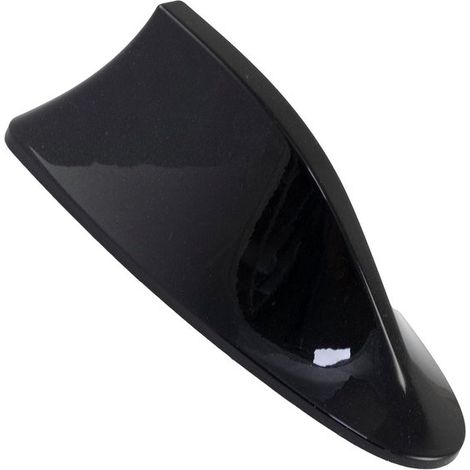 Spoiler decorativo a forma di pinna di squalo per antenna, per esterni di veicoli, autoadesivo, 170 x 72 x 57 mm, nero (1/5)