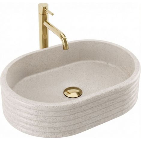 LAVABO SOBRE ENCIMERA REA NICOLETTA BEIGE (1/4)