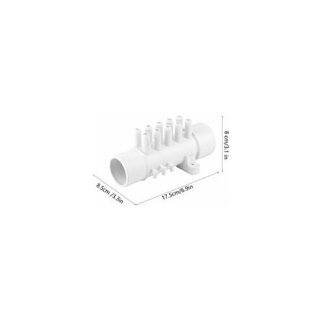 Collettore idraulico per piscina in PVC da 1,5 pollici e 10 mm, 10 porte, per piscine, sorgenti termali, vasche da bagno, spa, accessori (1/3)
