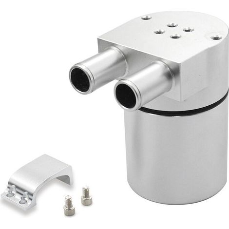 Atmungsaktiver Ölbehälter für BMW 335i (N54 Motor) E90 E91 E92 Modelle der Baujahre 2006-2012, Zubehörteil, silber.