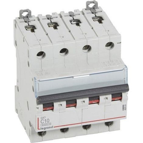 Interruptor magnetotérmico DX3 6/10kA-C 4P 10A