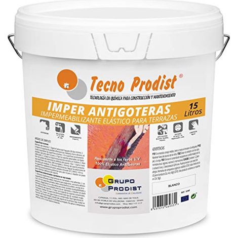 Tecno Prodist Imper Antigoteras - Impermeabilizante Elástico para Terrazas