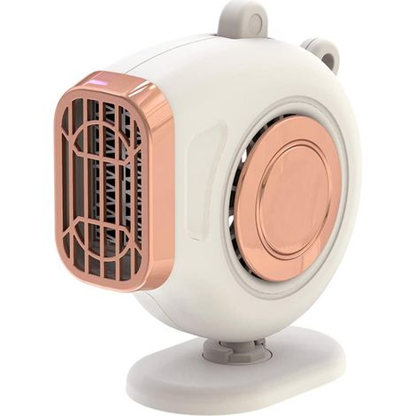 Chauffage Électrique Portable Mini USB 24V (Blanc), Radiateur Silencieux pour Bureau, Voiture, Intérieur, Chambre, Petit Convecteur Sans Fil pour Grand Espace (1/4)