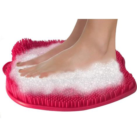 Masseur et exfoliant pour les pieds sous la douche - Améliore la circulation sanguine et réduit les douleurs - Soulage les pieds fatigués et douloureux et les nettoie en profondeur - Antidérapant grâc (1/5)
