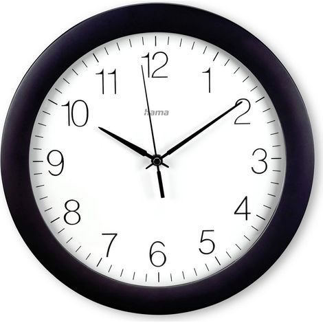 Hama 00185871 Funk Wanduhr 30 cm x 300 mm x 300 mm x 52 mm Schwarz