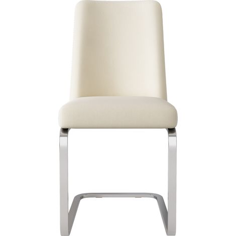 ELVMI Lot de 4 Chaises de Comedor, en Terciopelo, Beige y Plata (1/5)