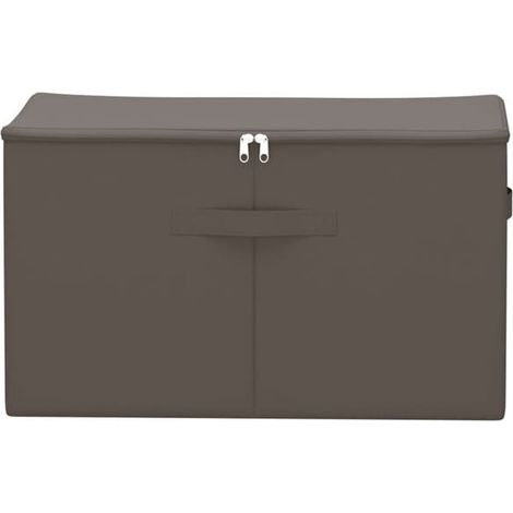 Förvaringslåda 2 pcs Grå 60 x 43 x 35 cm Tyg non tissé