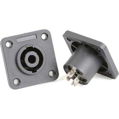 Professional XLR connector, four-conductor speaker connector, four-conductor speaker cable connector, XLR connector for amplifier, ohmic plug (1/5)