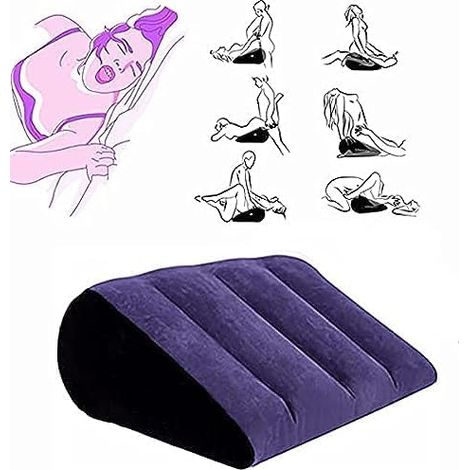 Oreiller Triangulaire Gonflable - 1 Unité - PVC Souple - Position Inclinée - Soutien Dos Et Jambes - Maison (1/5)