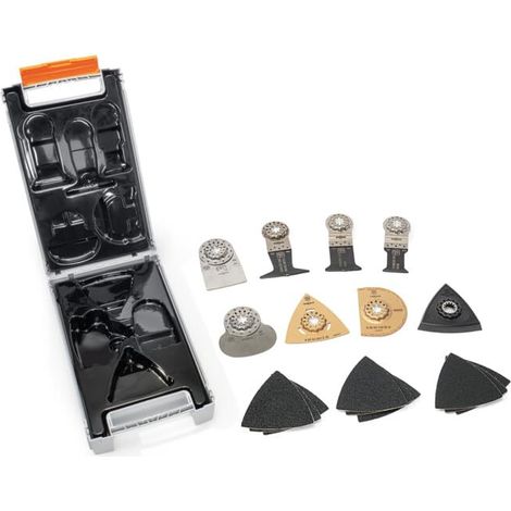FEIN Starlock PLUS Ultimate Set, 23 accesorios profesionales para serrar, lijar, cortar, raspar, separar y limar. Alojamiento Starlock Plus.