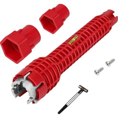 Clé de robinet multifonction 8 en 1 pour les plombiers et les propriétaires