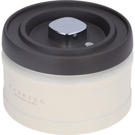 Boîtes à café sous vide, grand diamètre, étanchéité optimale, empilables, en acier inoxydable, 750 ml, idéales pour la maison et les cafés. (1/5)
