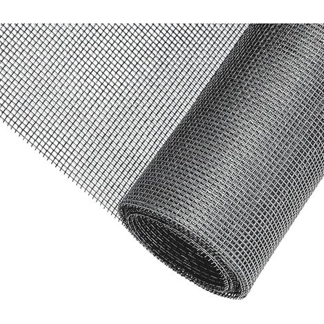 Moustiquaire Fenêtre 250cm x120cm,Rouleau Moustiquaire,Moustiquaire Fenetre Enroulable-Découpable Aux Dimensions Souhaitées (Gris) (1/5)