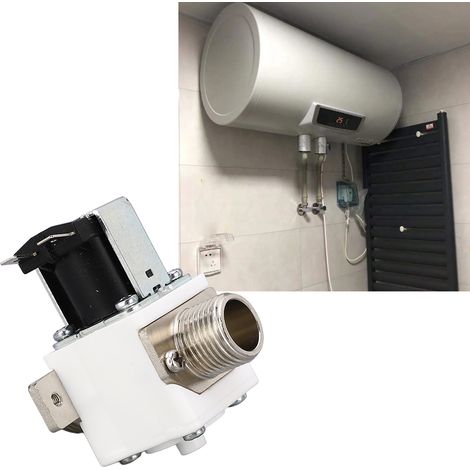 Électrovanne filetée 4 points d'interface d'entrée FPD-90A pour chauffe-eau solaires 12 V CC (1/5)