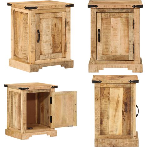 Table de chevet 40x35x50 cm bois de manguier massif - Table De Chevet - Meuble De Chambre - Table Nuit - Bois De Manguier - Mobilier Moderne - Home & Living (1/5)