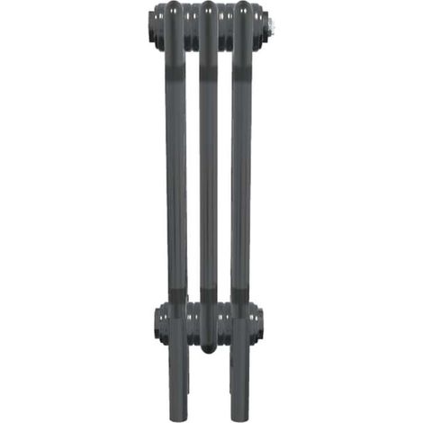 Bircham - Bare Metal Lacquer 3 Column Radiator H500mm  x W161mm