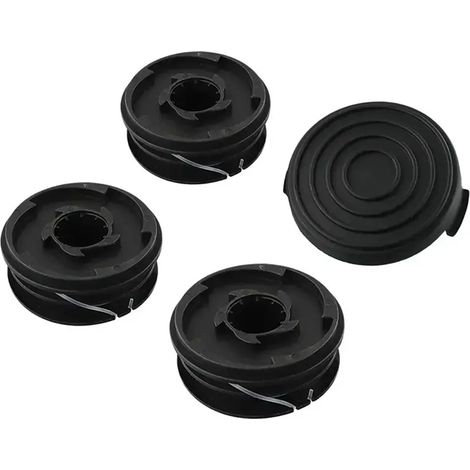 (Comme illustré) AB33 - Kit de 4 têtes de bobine pour coupe-bordures GC-ET 4530 3405685, comprenant un kit de bobines de corde de paille et des pièces de couvercle pour tondeuse à jardin. (1/5)