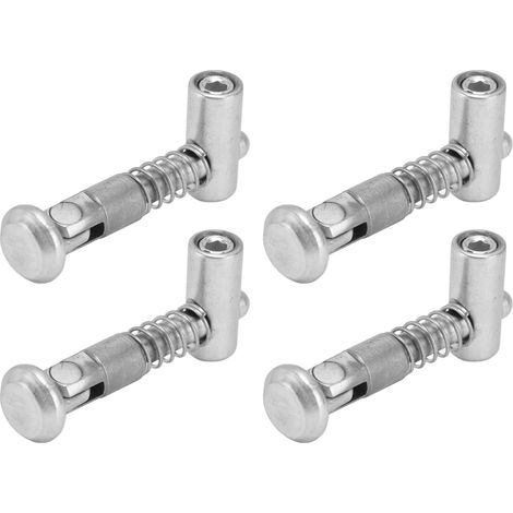Ensemble de connecteurs d'ancrage en 4 pièces, profil de trou hexagonal, joint dissimulé, norme européenne 4040, biseau à 90°. (1/5)