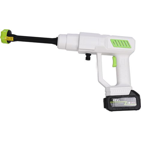 Nettoyeur haute pression sans fil 48 V, 9-30 bars, alimenté par batterie, pour voiture, usage extérieur et domestique, prise UE 110-240 V (1/5)