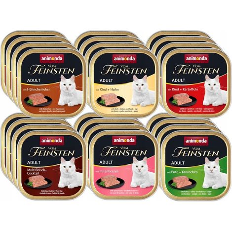 ANIMONDA Vom Feinsten Cibo per gatti adulti, mix di gusti, 24x100g