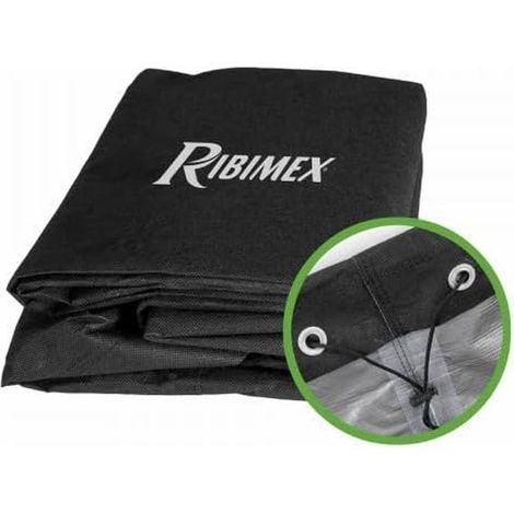 Housse de Protection BBQ Rectangulaire 90x70xH70 cm - 120g/m - Imperméable - Noir - Durable - D-Work (1/2)