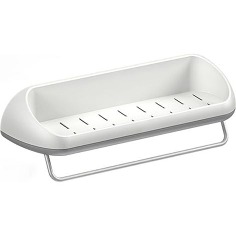 Étagère en plastique pour toilettes, meuble WC, porte-serviettes (1/5)