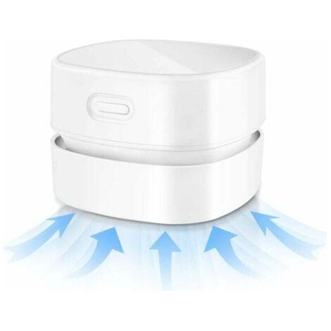 BUNTHAUS PA Aspirateur de Bureau sans Fil - Mini Aspirateur de Table Rechargeable USB, Pour Miettes, Poussière, Clavier, Voitures (1/5)