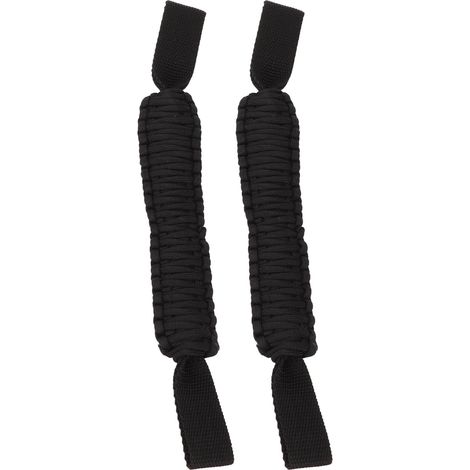 29,6 cm lange, rutschfeste Paracord-Haltegriffe, Stabilisator, universelle Haltegriffe für Auto, SUV, ATV, UTV, Wohnmobil, Schwarz (1/5)