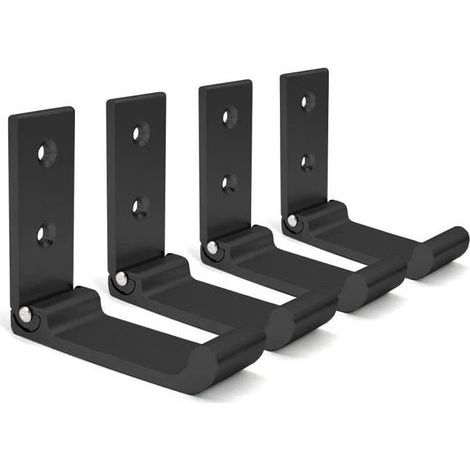Patère - Unknown Brand - Wall-mounted helmet holder - Aluminum - Foldable - 4 pieces
