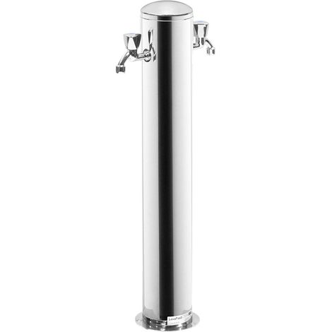 Doccetta Lavapiedi da Giardino con 2 Rubinetti ATI Docce LAV 2R Inox Anodizzato (1/5)