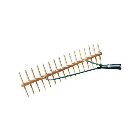 Kerbl Kunststoff-Rechen doppelseitig aus Polypropylen 16 Zinken ohne Stiel (1/2)