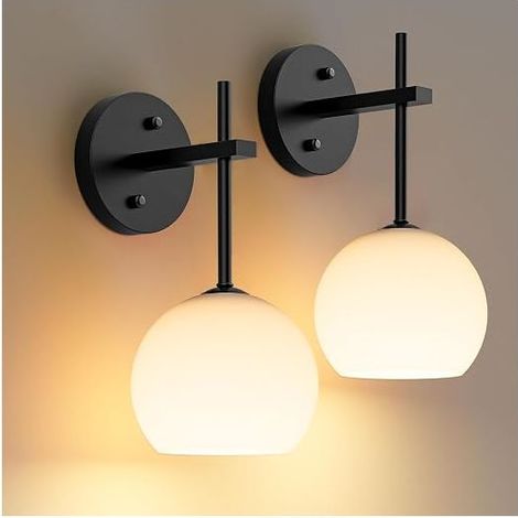 Black RGB Wireless Wall Lights