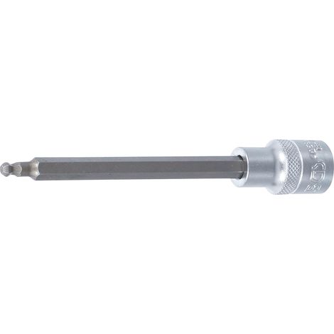 Chiave a bussola lunghezza 140 mm 12,5 mm (1/2") esagono interno con testa sferica 5 mm (1/2)