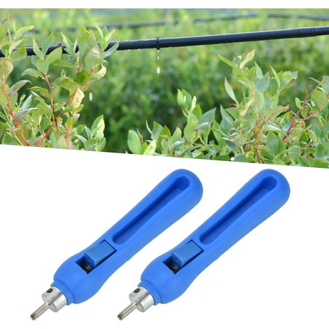 Vente de 2 perforatrices en acier inoxydable (3 mm-8 mm) avec buses résistantes à l'usure et économes en eau pour l'irrigation goutte à goutte. (1/5)