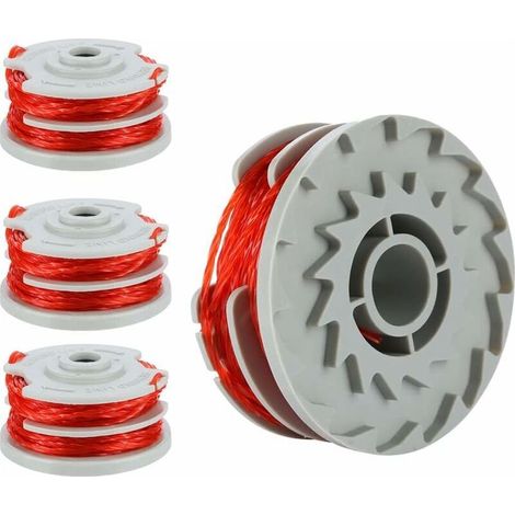 BRAVIX Nylon-Schnurspulen-Ersatzteile für Flymo FLY021 Trimmer 513937190 (Schnurlänge 11 m, Durchmesser ⌀ 1,5 mm) (Flymo FLY021, 4 Stück) (1/5)