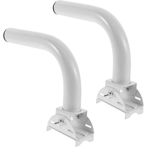 Support D’antenne Mural Réglable En Acier Inoxydable, Mât De Fixation Robuste Pour Antenne Extérieure, Installation Murale Pour Point D’accès Sans Fil Et Pont Radio – Lot (1/5)